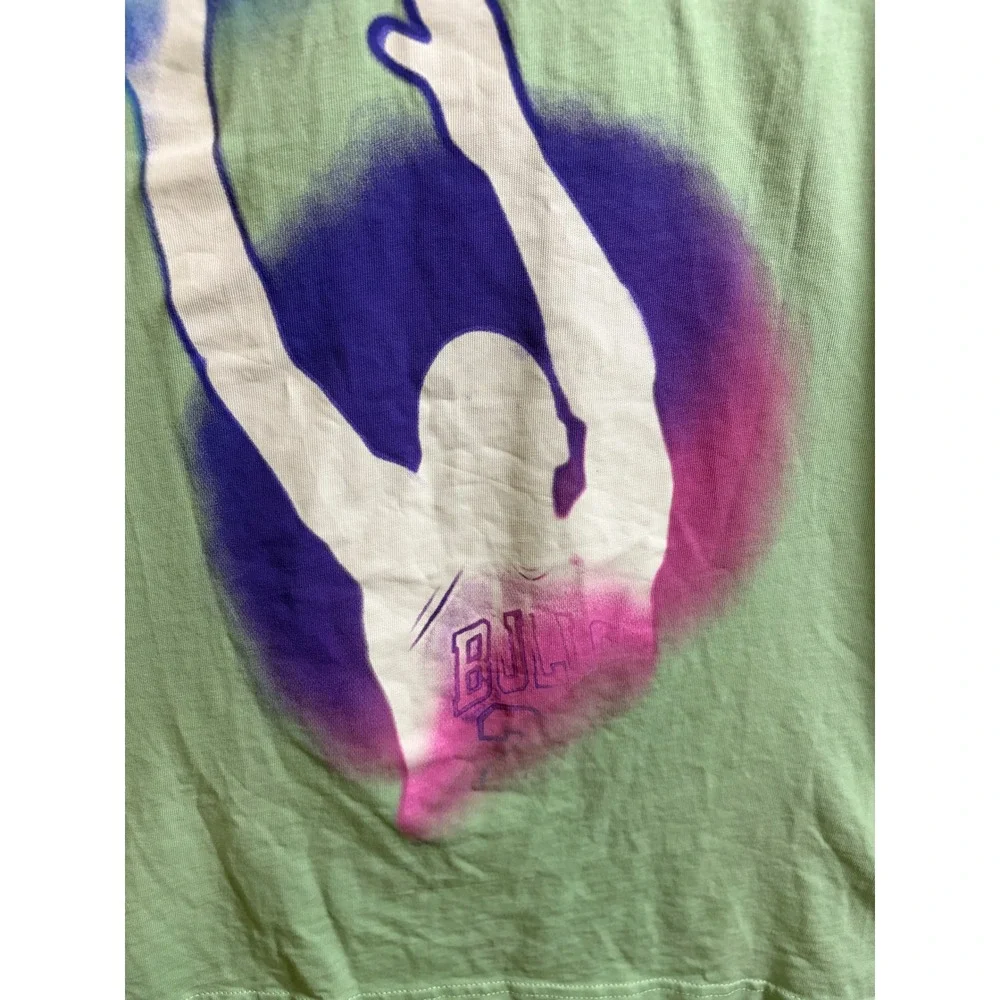 Jordan x J Balvin Mens Enamel Green Graphic T-Shirt XL DR2962- Streetwear collab